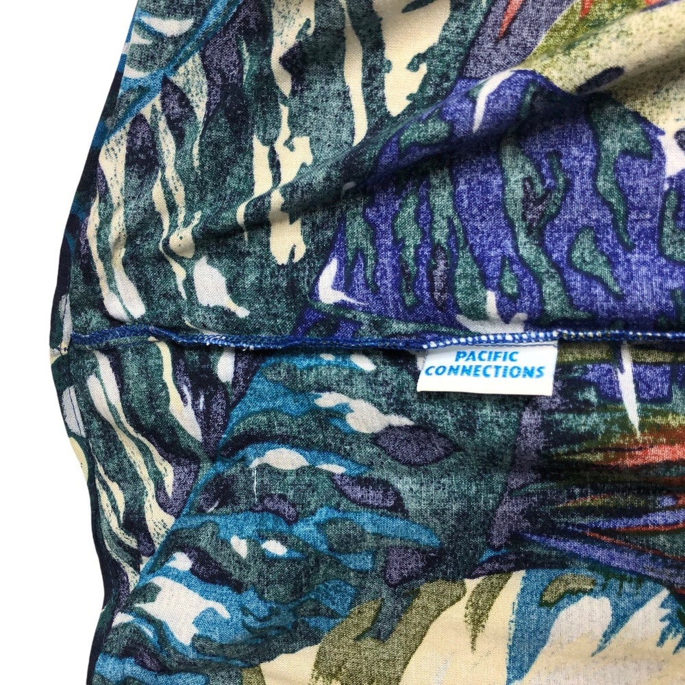 VTG Pacific Connections Sarong Wrap Skirt Womens One Size Floral Resort Coverup - Picture 3 of 10